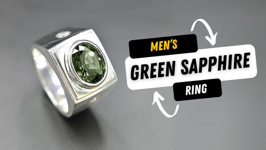 Top Gem Selection for Men's Ring: Green Sapphire