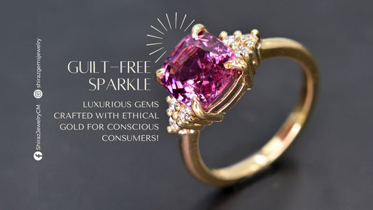 Guilt-free Sparkle: Luxurious gems crafted with ethical gold for conscious consumers!