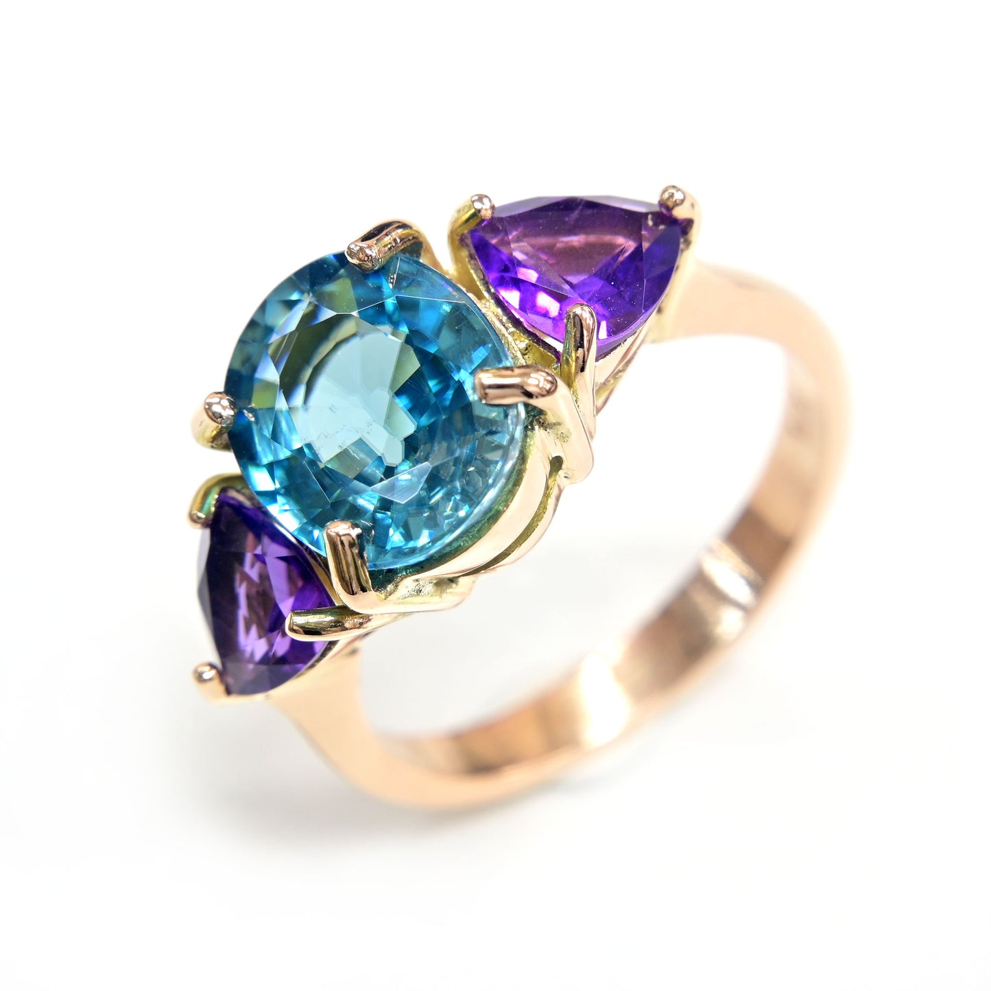 Multi gemstone ring handmade in Thailand