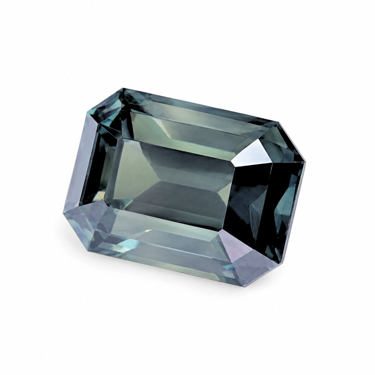 Loose 5.97 carat natural green sapphire for custom engagement ring setting