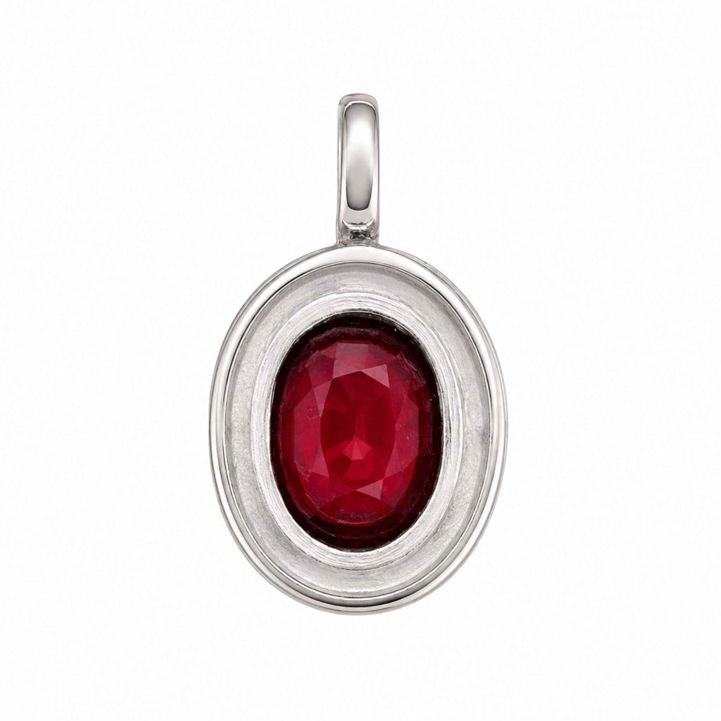 3.02 Carat Rhodolite Garnet Pendant in 925 Sterling Silver | Made in Chiang Mai