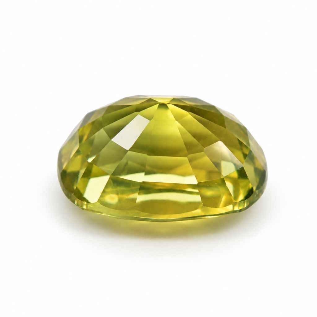 1.19 Carat Unheated Oval-Cut Green Sapphire – Natural Thai Green Sapphire