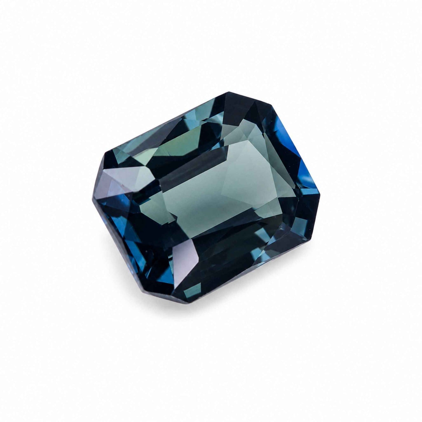 Unheated Natural Blue Green Sapphire 2.12 Carat Octagon Cut | Loose Gemstone