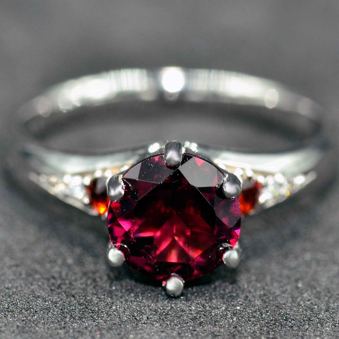 The Pavo Ring (Garnet)