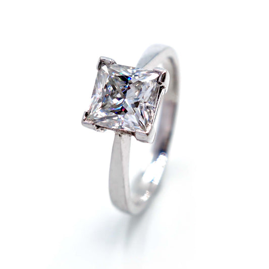Princess engagement ring - Shiraz Jewelry