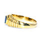 Men's gift: blue sapphire ring