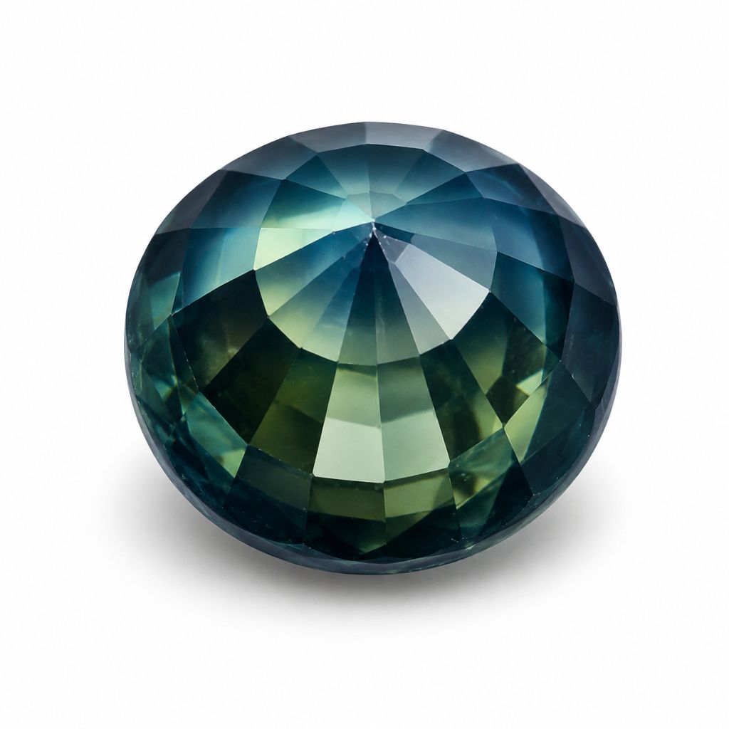 Affordable genuine 2.05 carat unheated teal sapphire for USD 750 for the whole stone