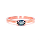 Amazing look of Thai green sapphire ring in simple 14k rose gold ring. Available in Chiang Mai, Thailand
