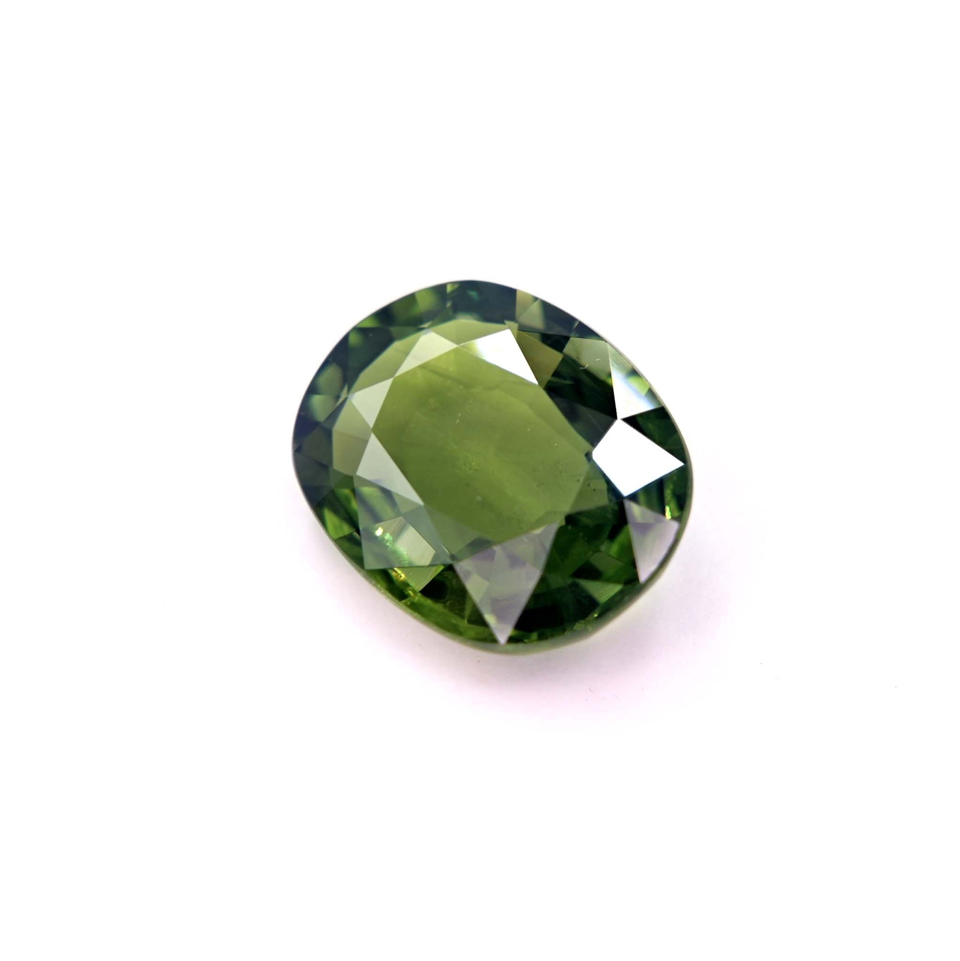 Natural earth-grown green sapphire from Thailand 3.52ct - Shiraz Jewelry