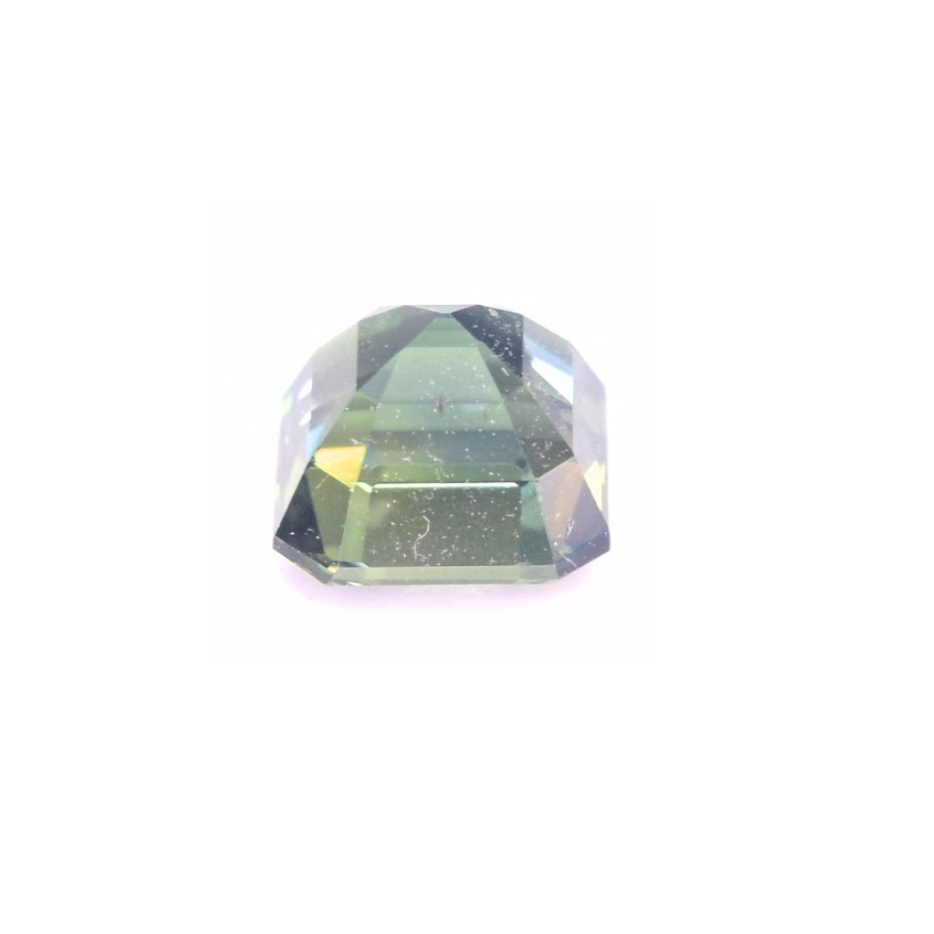 Loose unheated teal sapphire with brilliant faceting 1.25 carat