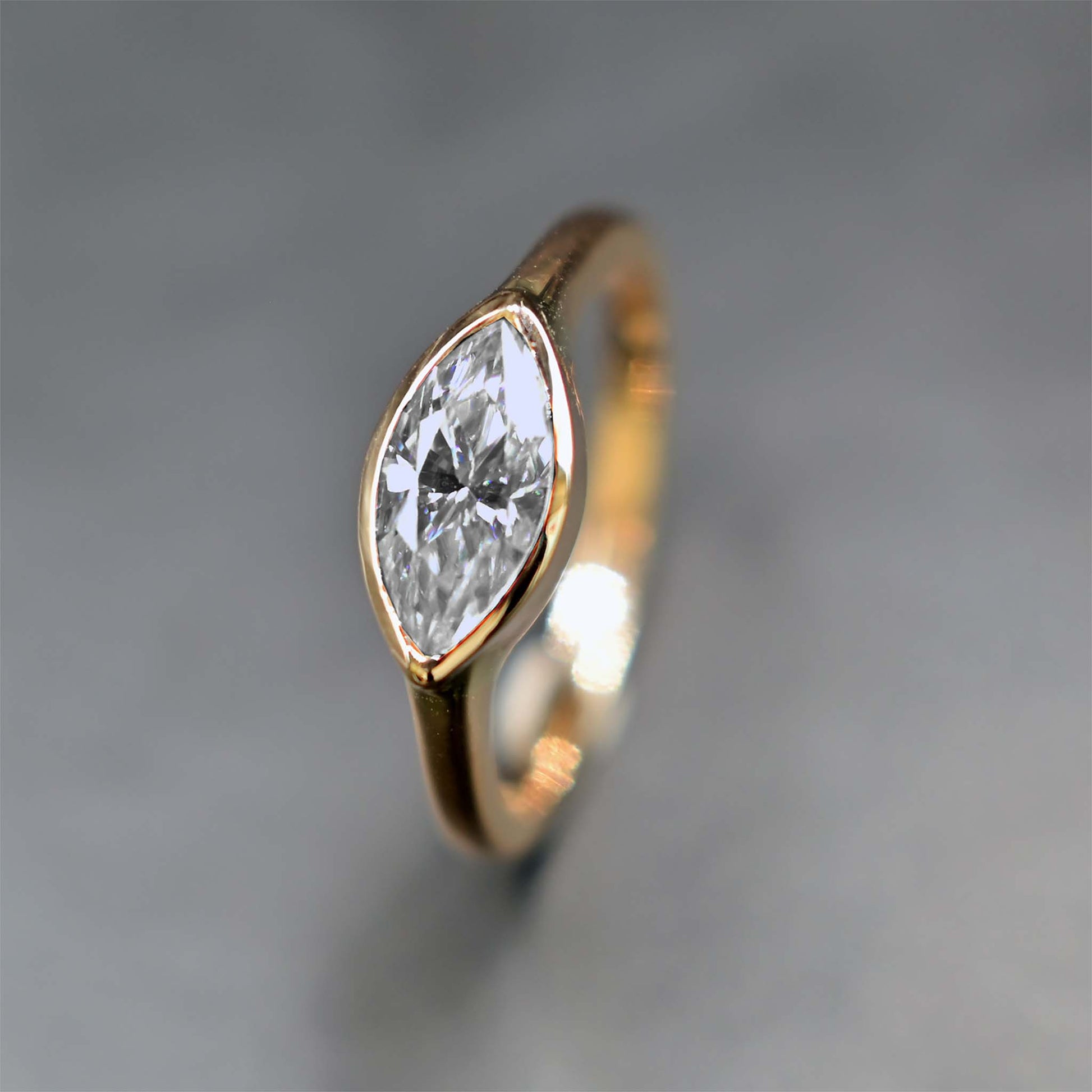 Stunning marquise ring made by Shiraz Jewelry in Chiang Mai, Thailand