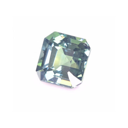 Natural unheated teal sapphire 1.25 ct with blue green color shift
