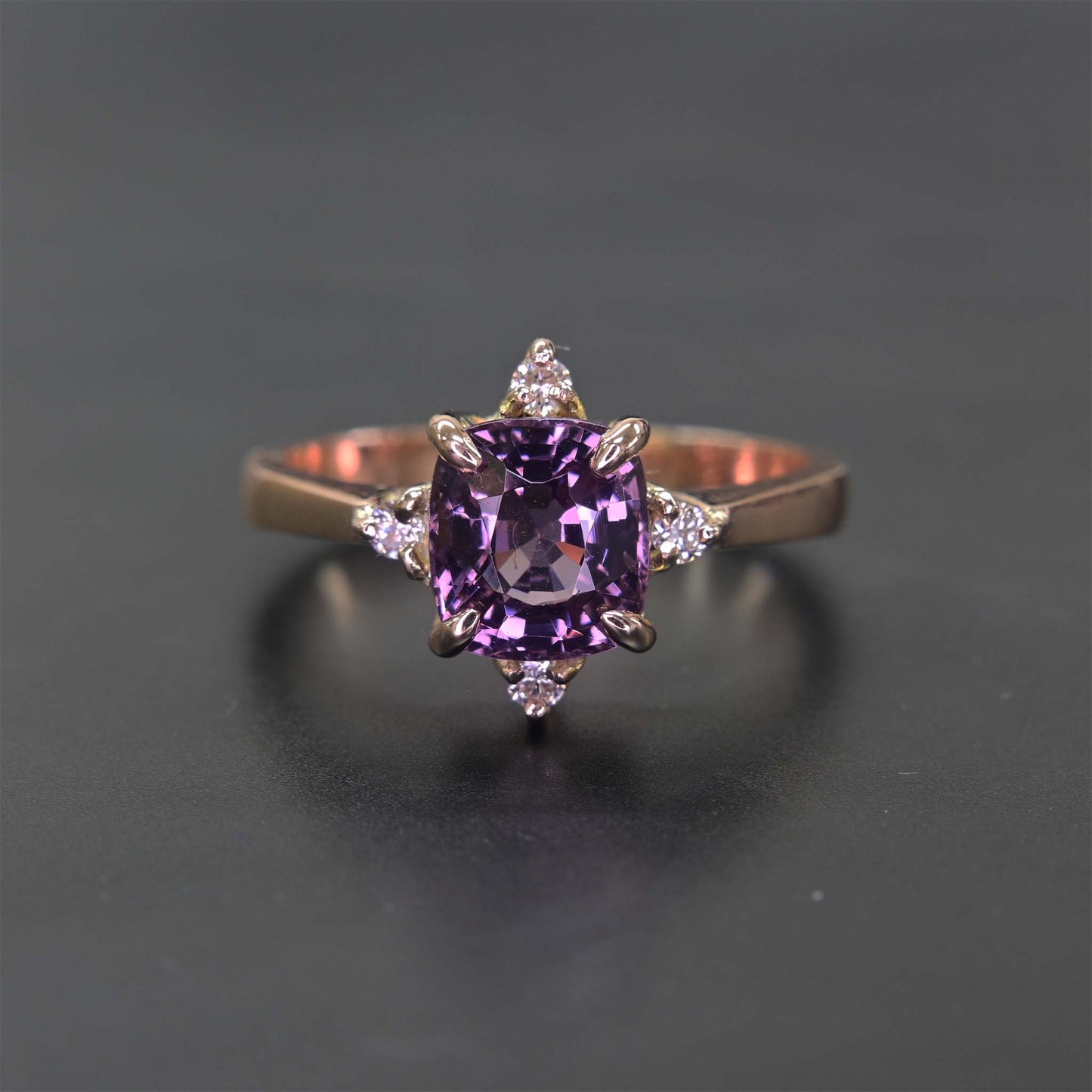 Beautiful spinel ring for engagement and bridal jewelry
