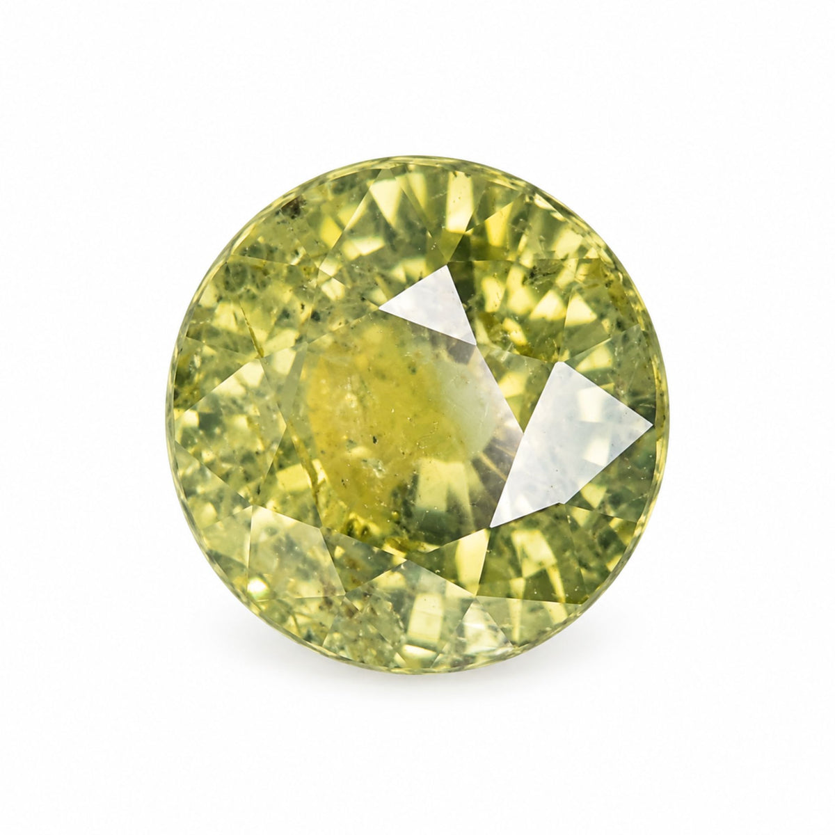 Certified 3.06 carat green sapphire loose gemstone