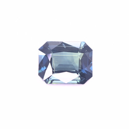 Unheated natural blue green sapphire 2.12 carat octagon cut loose gemstone