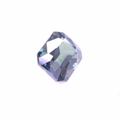 Loose blue green sapphire gemstone 2.12 ct with octagonal facets