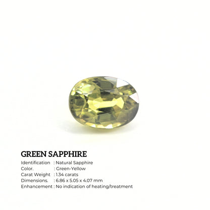 Unheated sapphire gemstone suitable for engagement ring