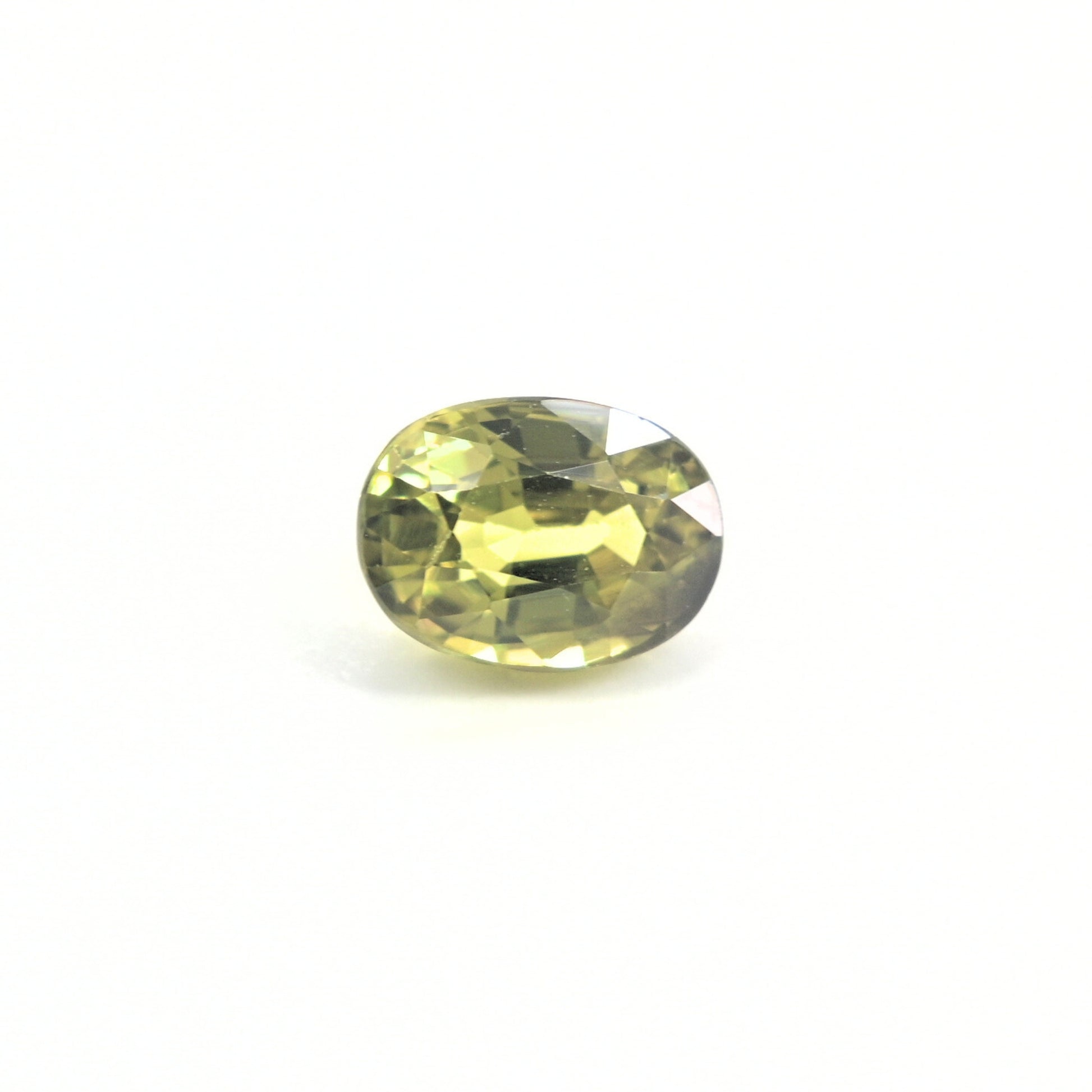 Unheated natural green sapphire 1.34 carat oval cut from Thailand