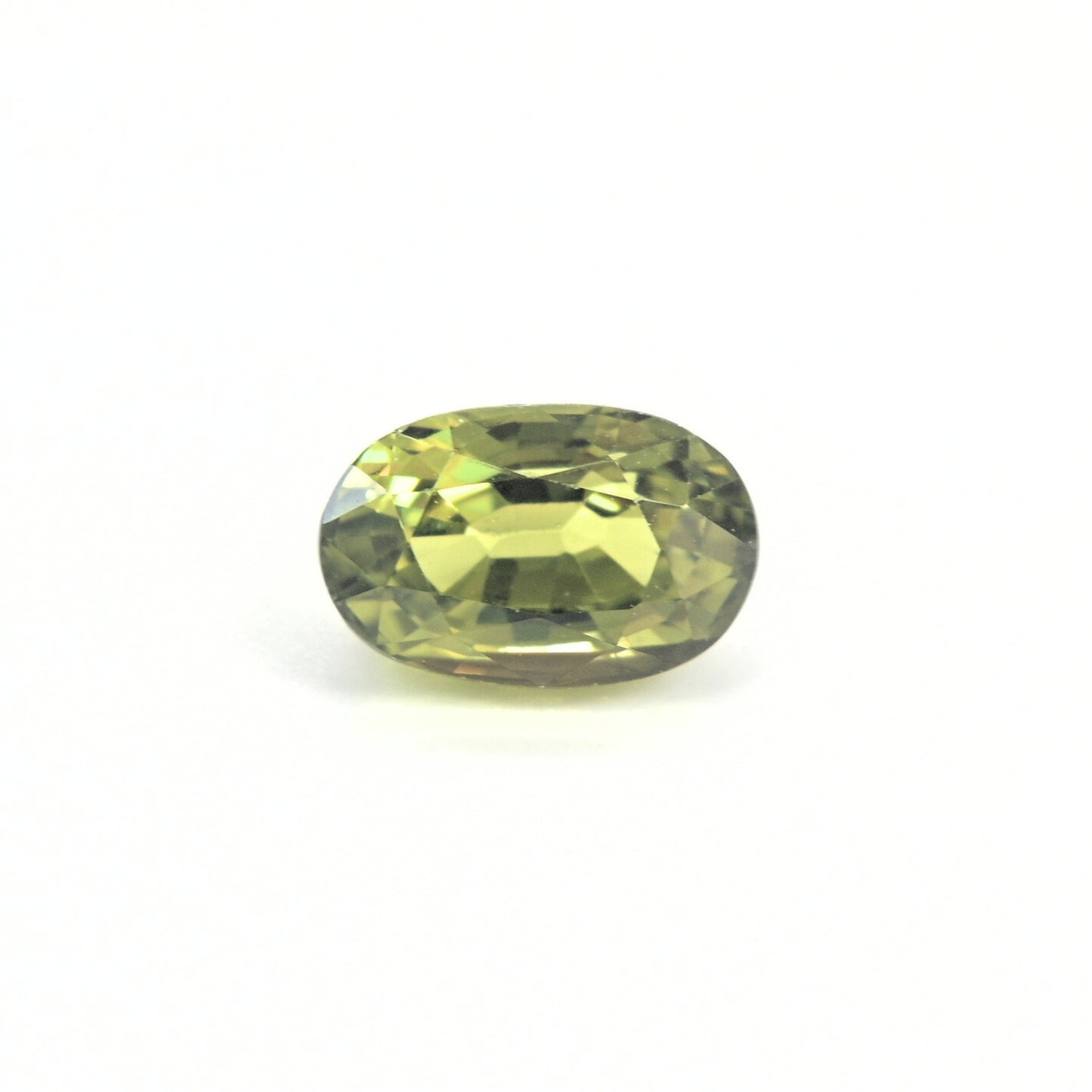 Unheated natural green sapphire 1.64 carat oval cut loose gemstone