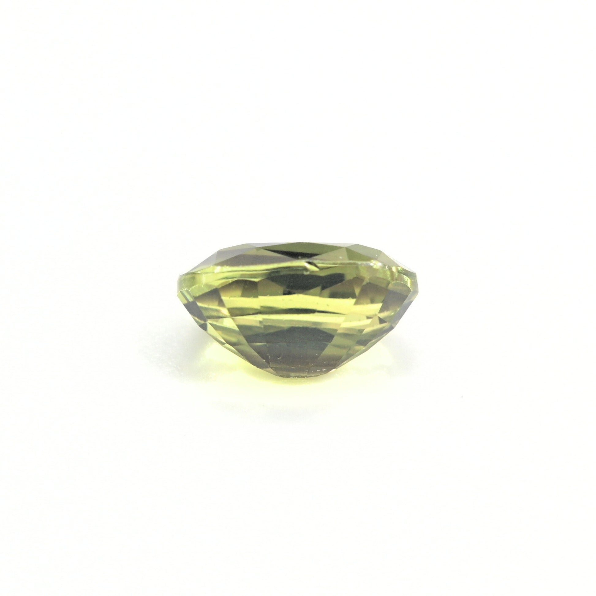 Oval cut unheated green sapphire loose stone for fine jewelry