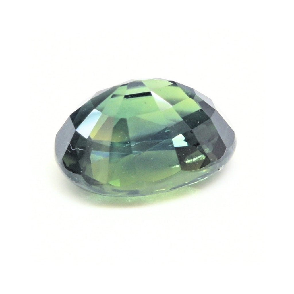 Rare 3.04 carat Thai green sapphire for custom engagement ring