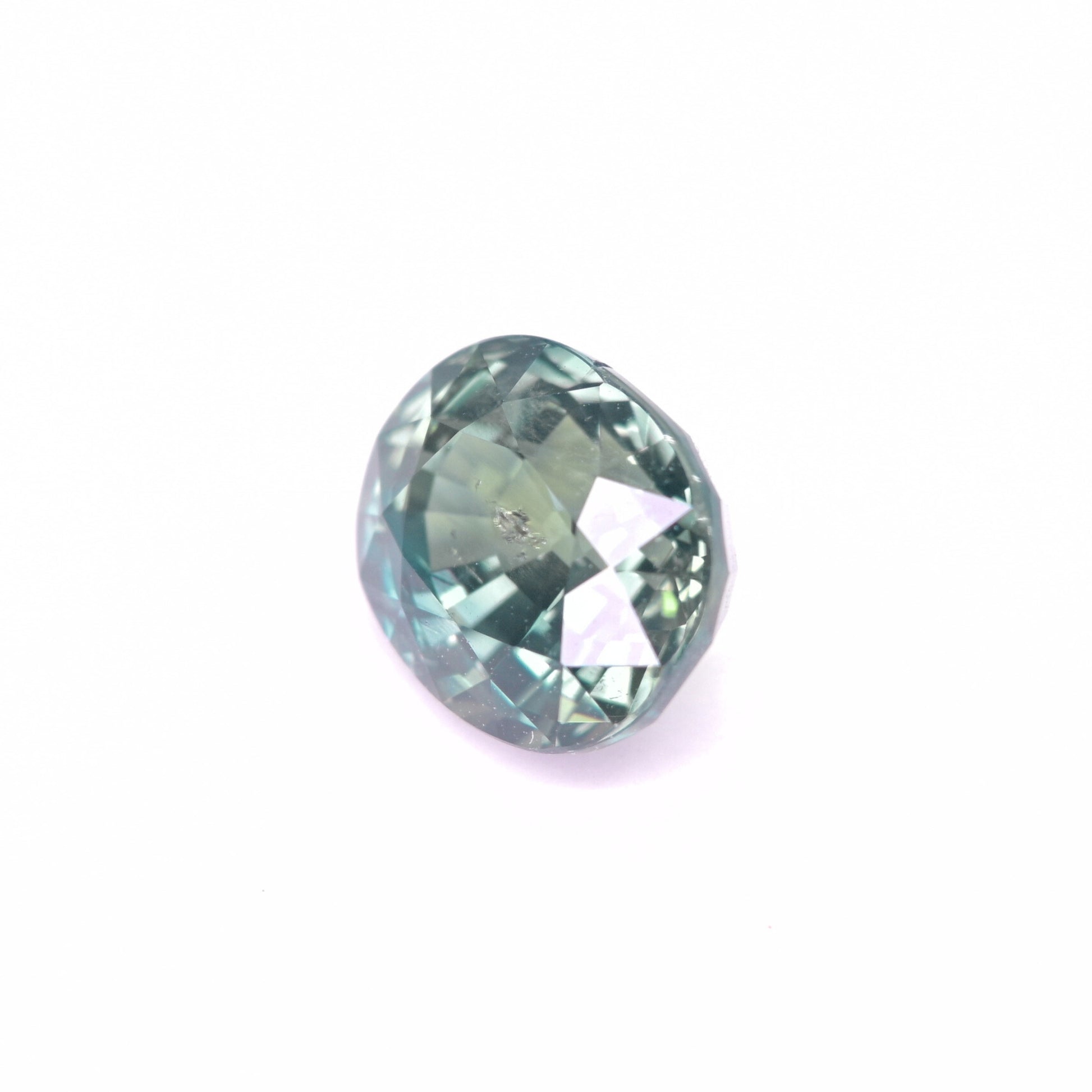 Rare unheated teal sapphire oval cut 4.02 carat loose sapphire for custom ring
