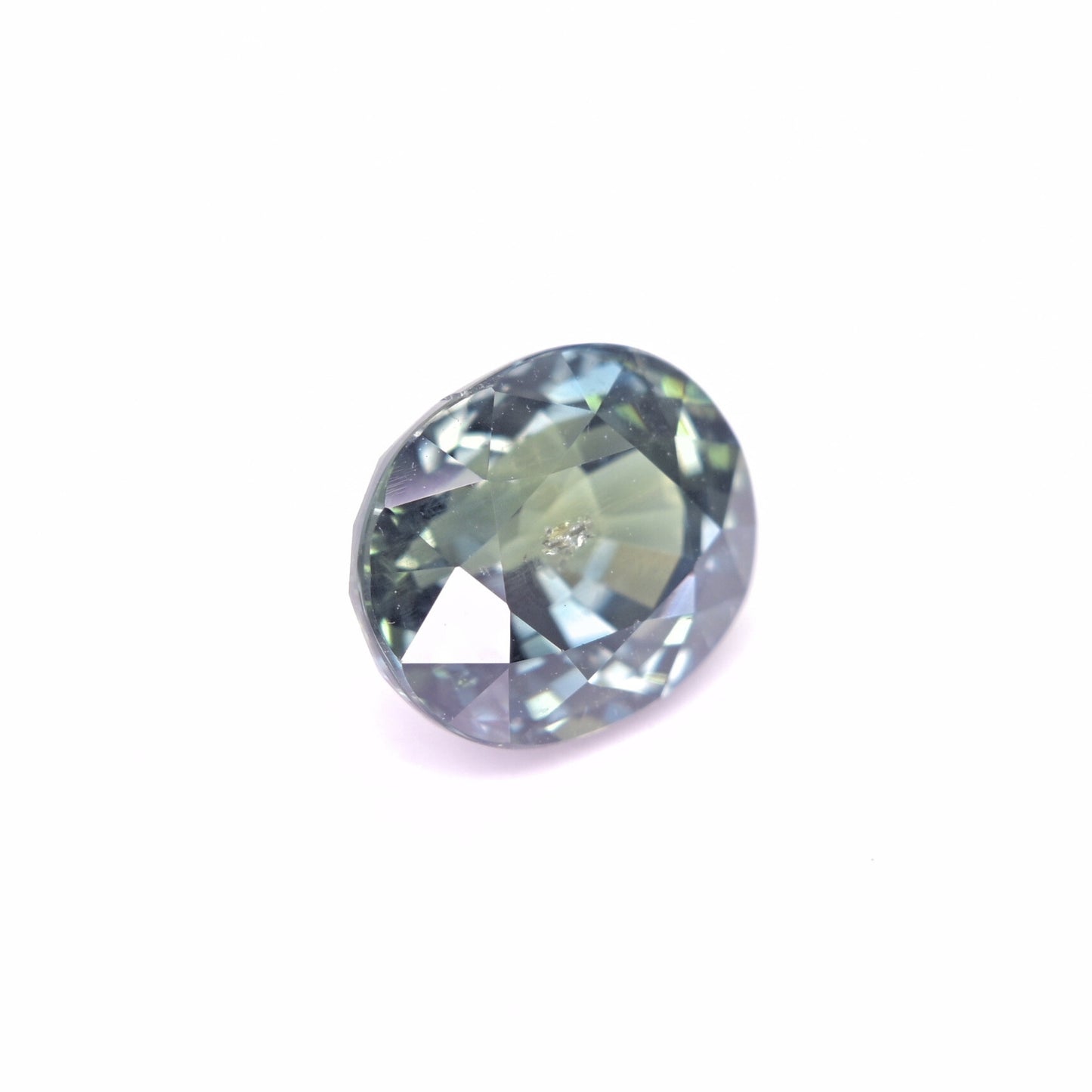High quality natural teal sapphire 4.02 ct oval blue green untreated gemstone