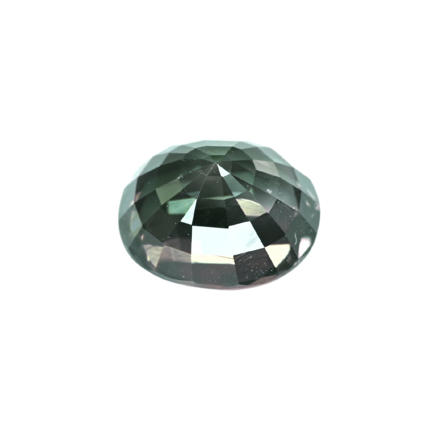Natural unheated green blue sapphire from Thailand oval cut