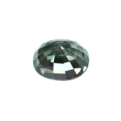 Natural unheated green blue sapphire from Thailand oval cut