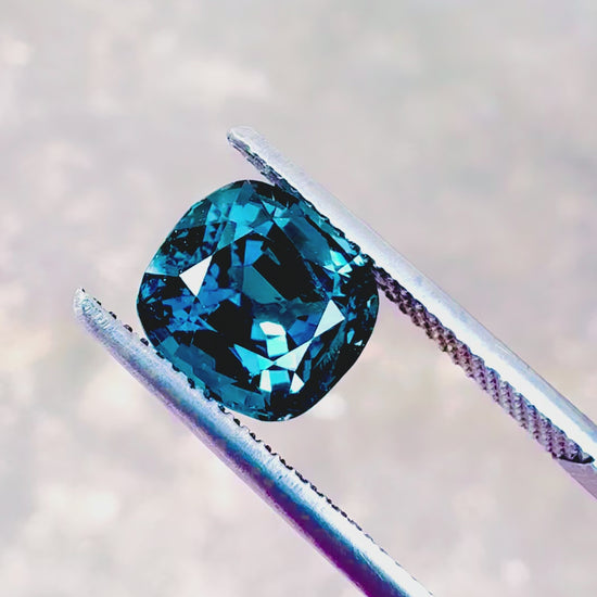 3.95 carat unheated blue spinel in Chiang Mai Thailand to make rings or pendant from Shiraz Jewelry