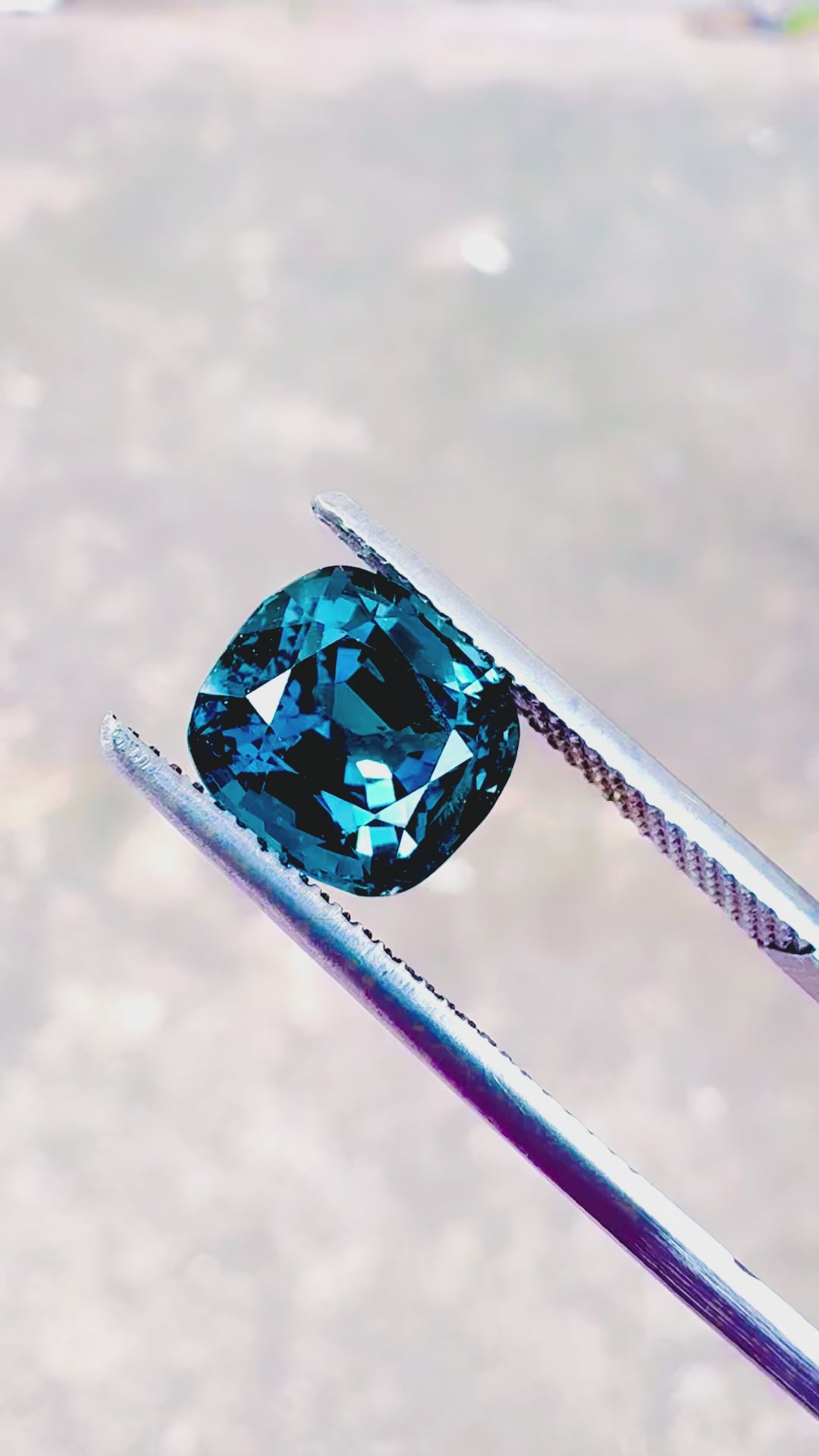 3.95 carat unheated blue spinel in Chiang Mai Thailand to make rings or pendant from Shiraz Jewelry