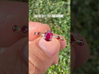 Discover a one-of-a-kind gold ruby ring, handcrafted in Chiang Mai, Thailand.