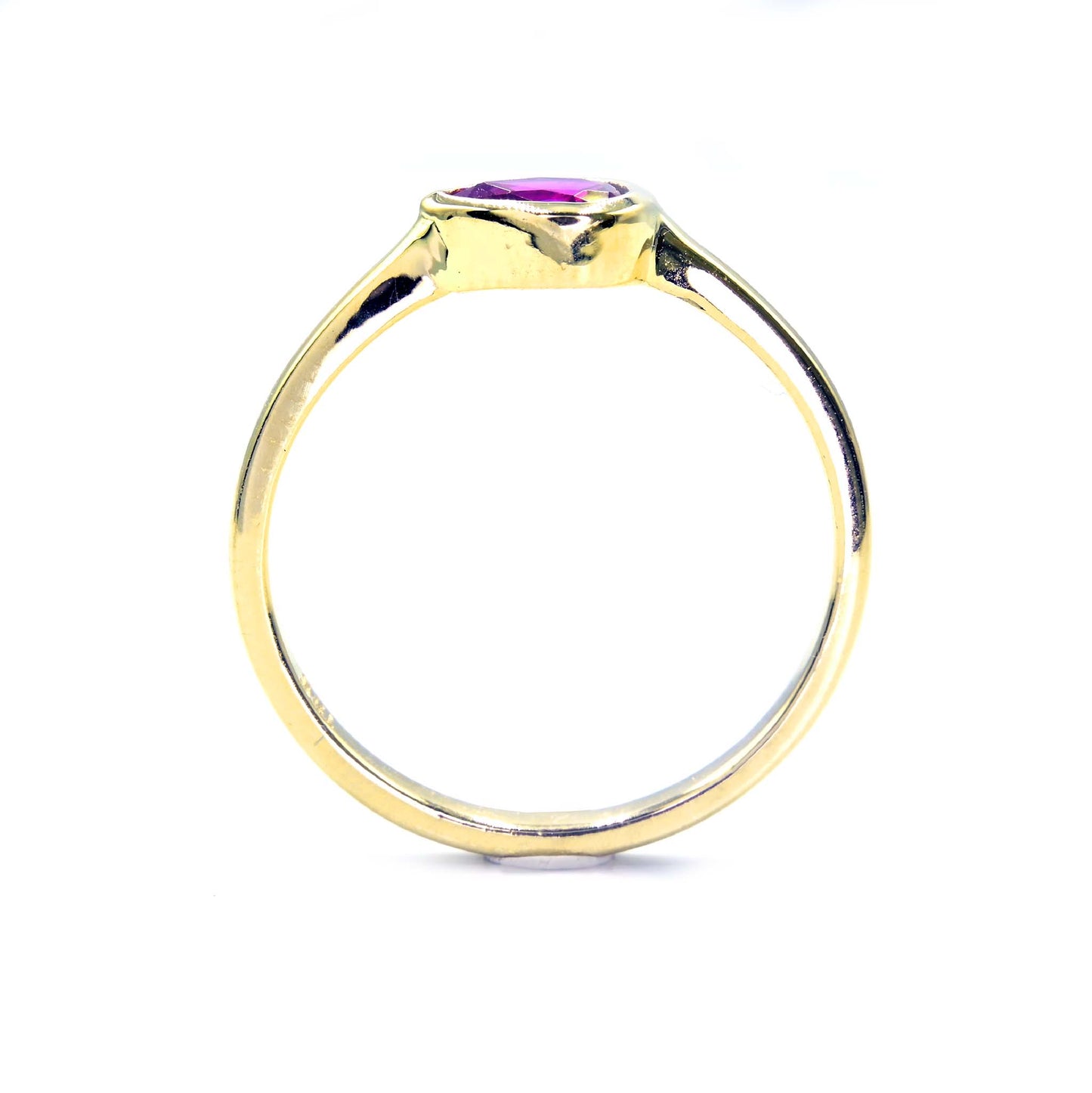 Fine jewelry ruby ring in 14K gold by Shiraz Jewelry