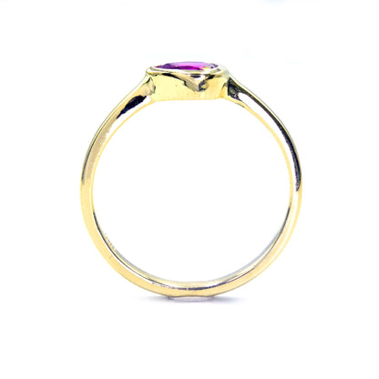 Fine jewelry ruby ring in 14K gold by Shiraz Jewelry